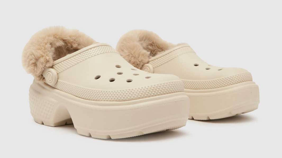 Crocs Stomp Lined Clog Natural Front