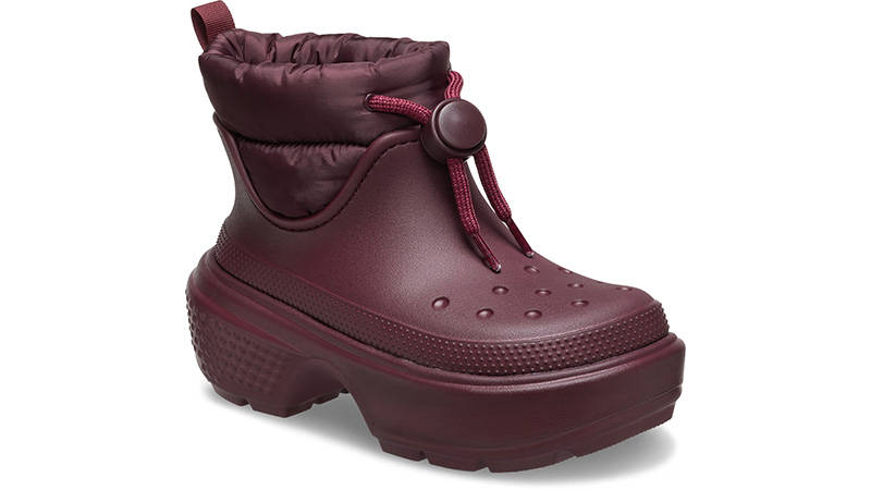 Crocs Stomp Puff Boot Dark Cherry feature