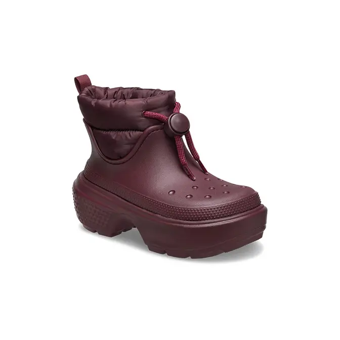 Crocs Stomp Puff Boot Dark Cherry | Where To Buy | 209324-6WD | The ...