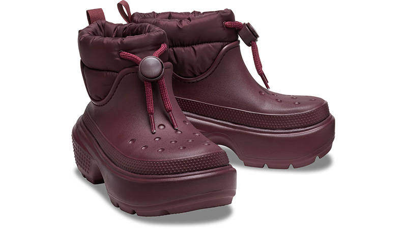 Crocs Stomp Puff Boot Dark Cherry front