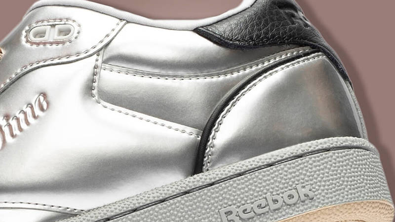 Reebok club c 85 shine silver clearance