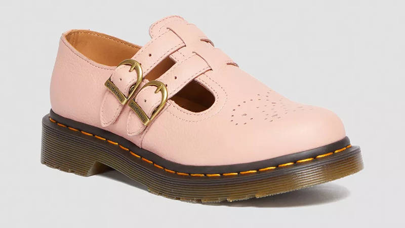 Dr. Martens Mary Jane 8065 Virginia Leather Peach Beige 30692329 Front