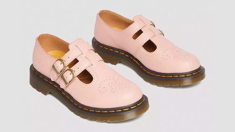 Dr. Martens Mary Jane 8065 Virginia Leather Peach Beige 30692329 Side