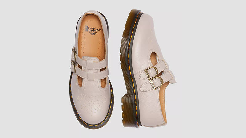 Dr. Martens Mary Jane 8065 Virginia Leather Taupe 30692348 Top