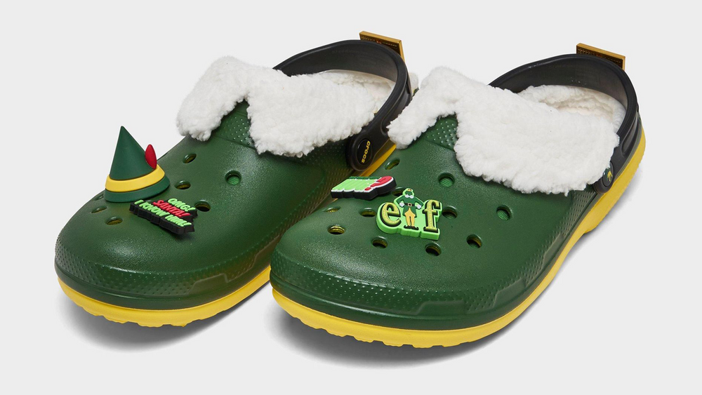 Image via Crocs Elf x Crocs Classic Clog Green