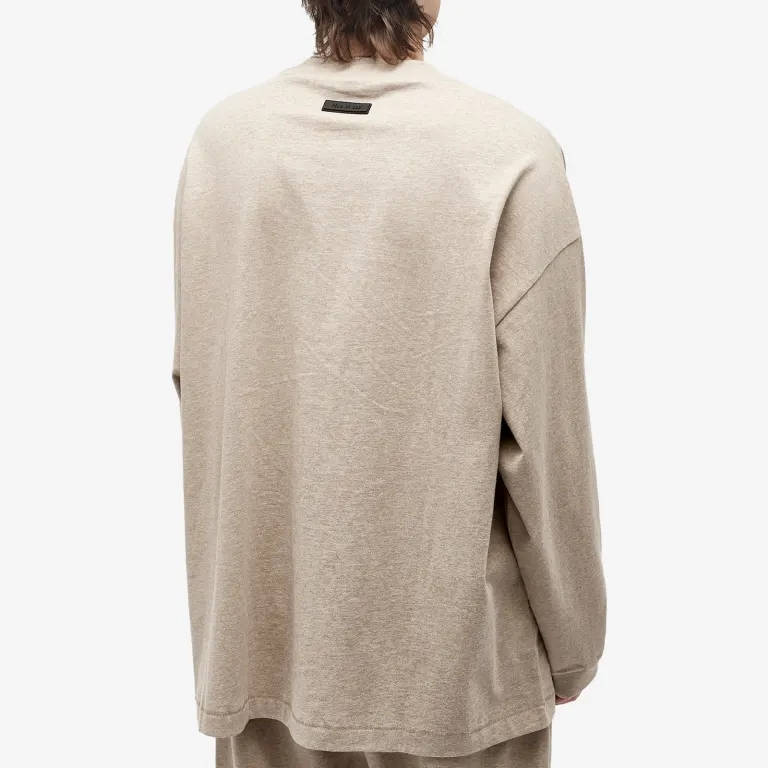 Fear of God Essentials Essentials Long Sleeve T-Shirt Core Heather Back