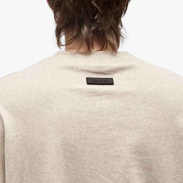Fear of God Essentials Essentials Long Sleeve T-Shirt Core Heather Detail
