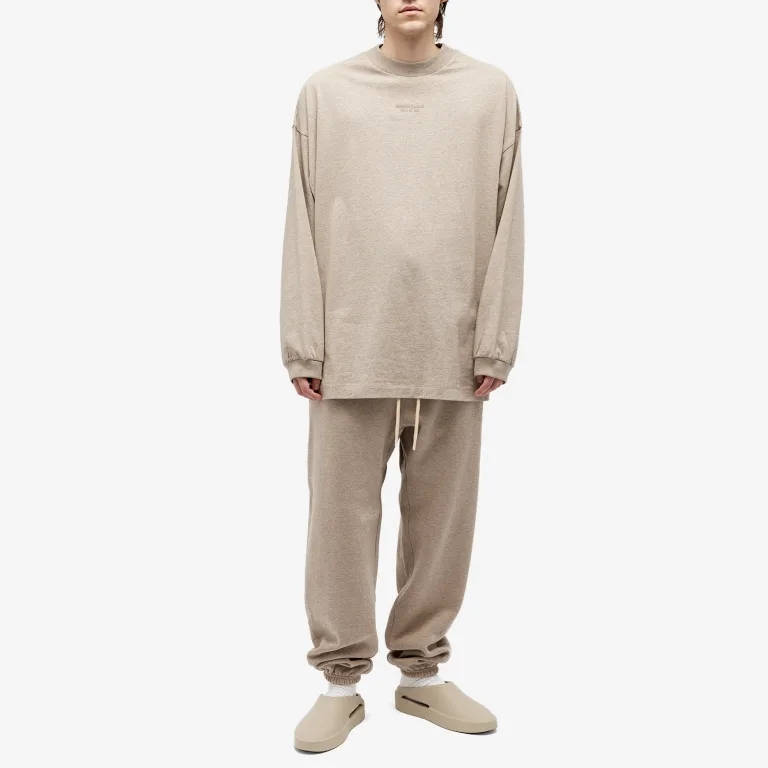 Fear of God Essentials Essentials Long Sleeve T-Shirt Core Heather Full