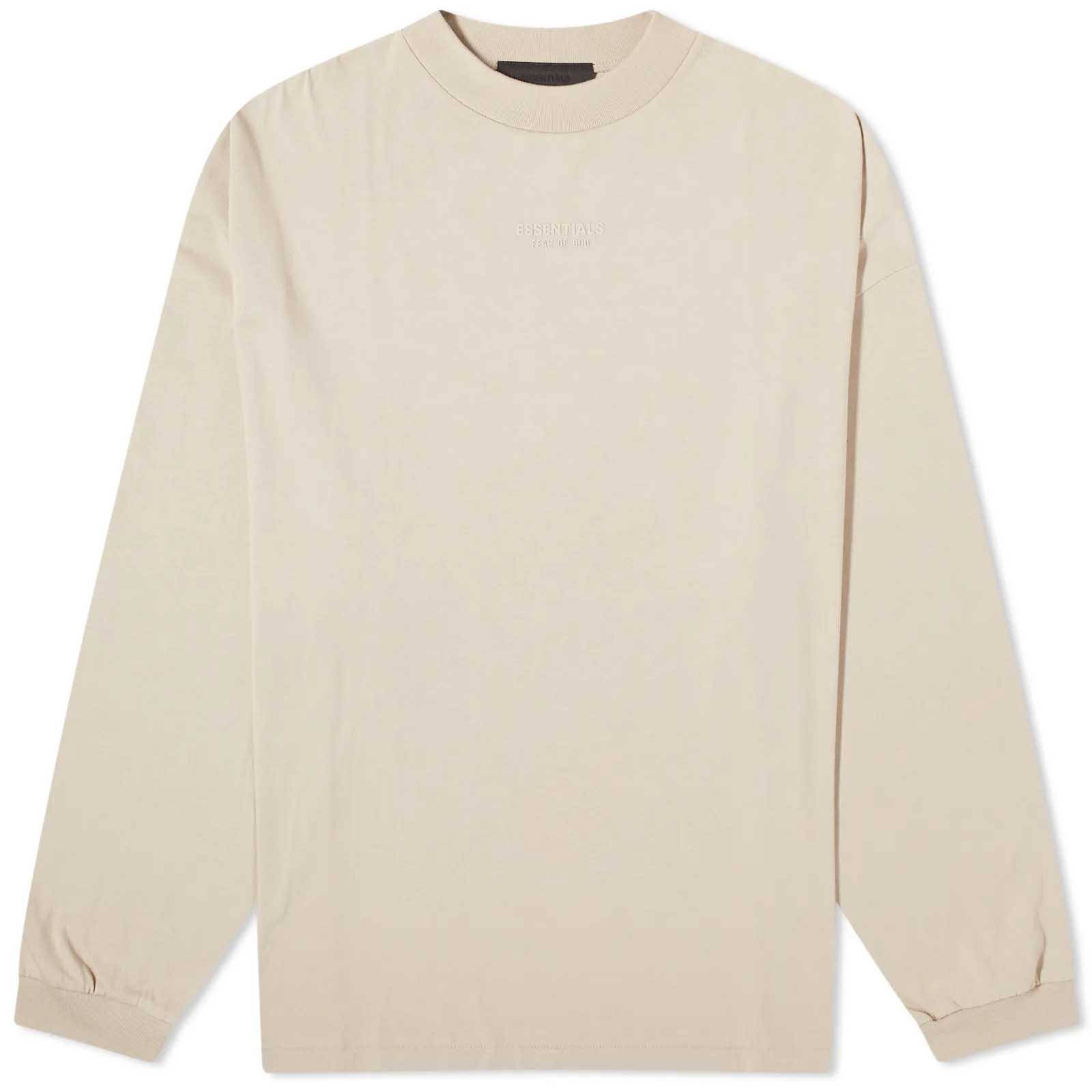Fear of God Essentials Essentials Long Sleeve T-Shirt Silver Cloud