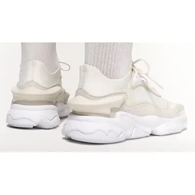 IVY PARK x adidas Knit Ozweego Cream White on foot back