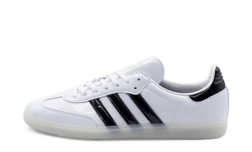 Adidas samba best sale leather white