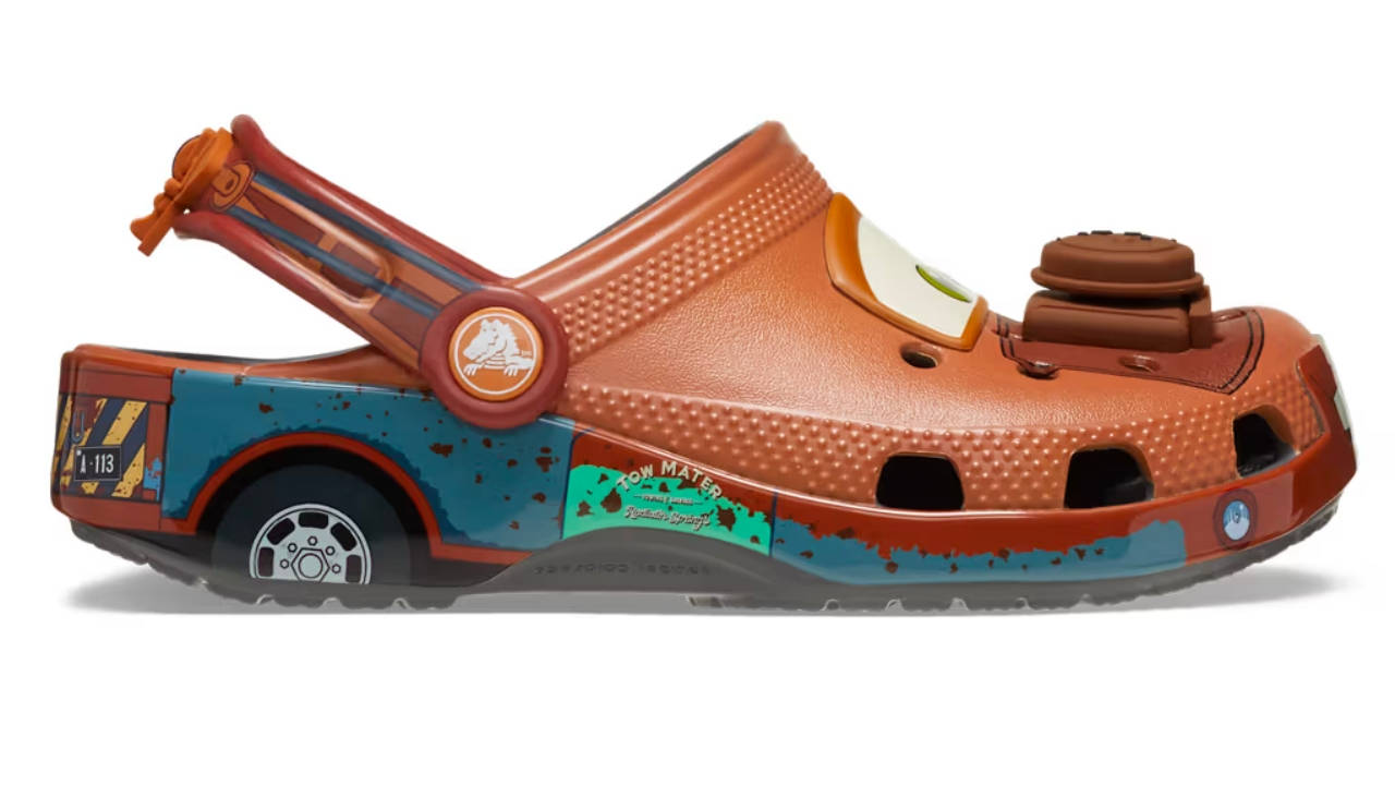Someone Call Towing & Salvage? The Pixar x Crocs Classic Clog "Mater" is Dropping Today