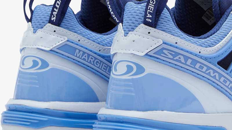 MM6 Maison Margiela x Salomon ACS Pro Heather Blue Bonnet Closeup
