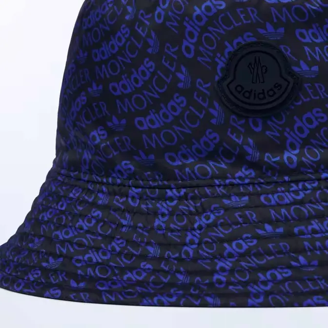 Moncler x adidas Originals Reversible Bucket Hat Royal Blue Closeup
