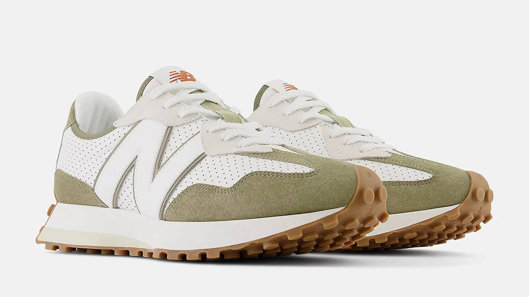 New Balance 327 Covert Green Sea Salt MS327PQ Side