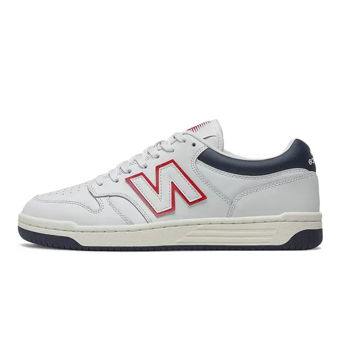New Balance 480 White Red Navy | Where To Buy | BB480LWG | The Sole ...
