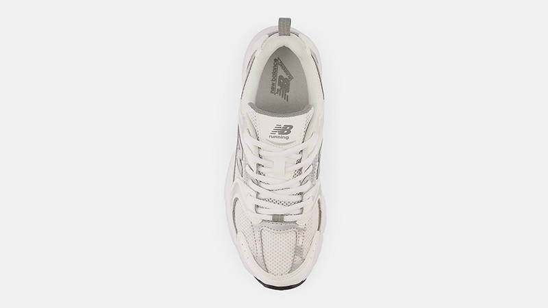 New Balance 530 GS White Silver Metallic GR530AD Top
