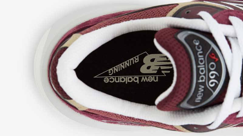 New Balance 990v6 Burgundy In Sole