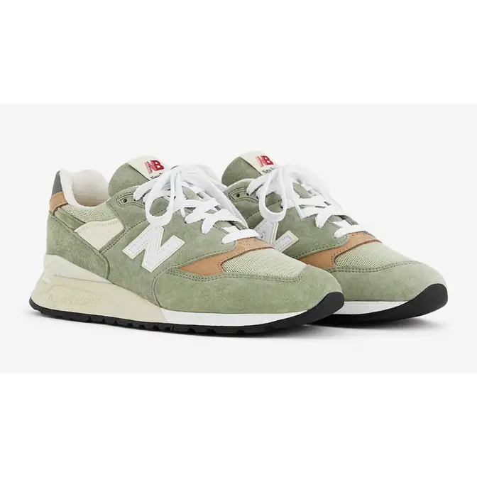 New Balance 998 Made In USA Olive Front