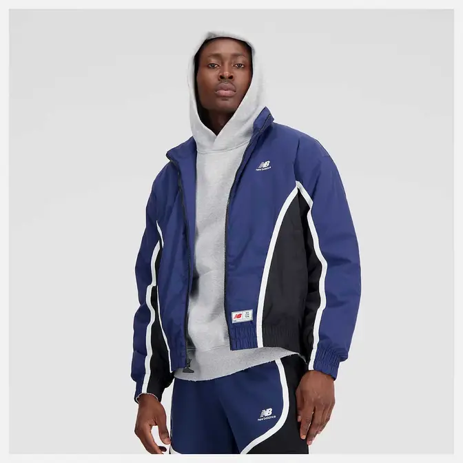 New Balance Hoops Woven Jacket | Where To Buy | MJ33585NNY | The Sole ...