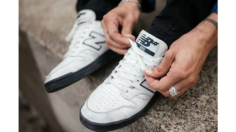 New Balance Numeric 480 Yin and Yang Pack White NM480YNG on foot