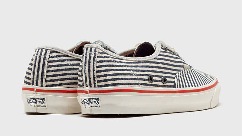 Nigel Cabourn x Vans Authentic LX Navy Stripes back