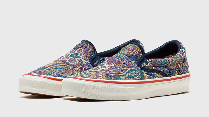 Nigel Cabourn x Vans Classic Slip-On LX Vintage Blue front