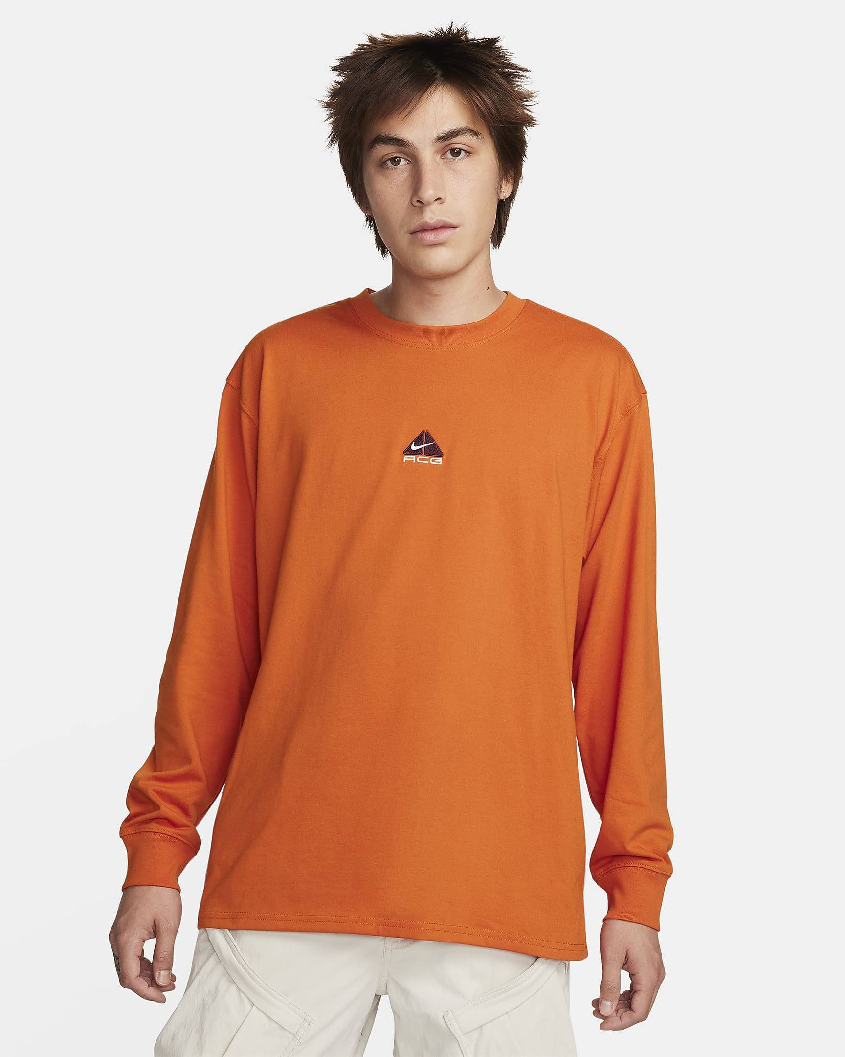 Nike ACG Lungs Long-Sleeve T-Shirt Campfire Orange Feature