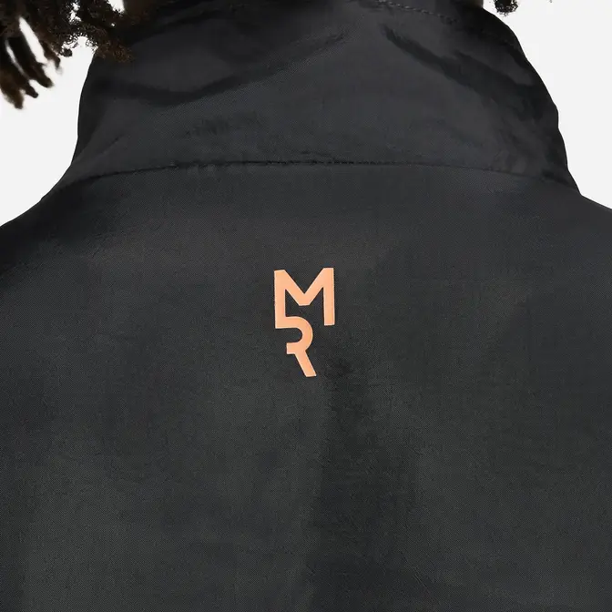 Nike Air x Marcus Rashford Woven Tracksuit Jacket Anthracite Backside Closeup