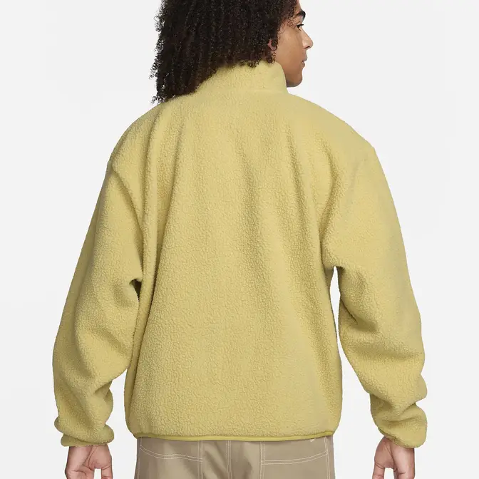 Nike Club Fleece Winterized Jacket Buff Gold Backside