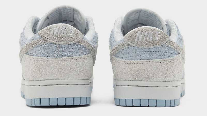 Nike Dunk Low Grey Blue Hairy Suede Back