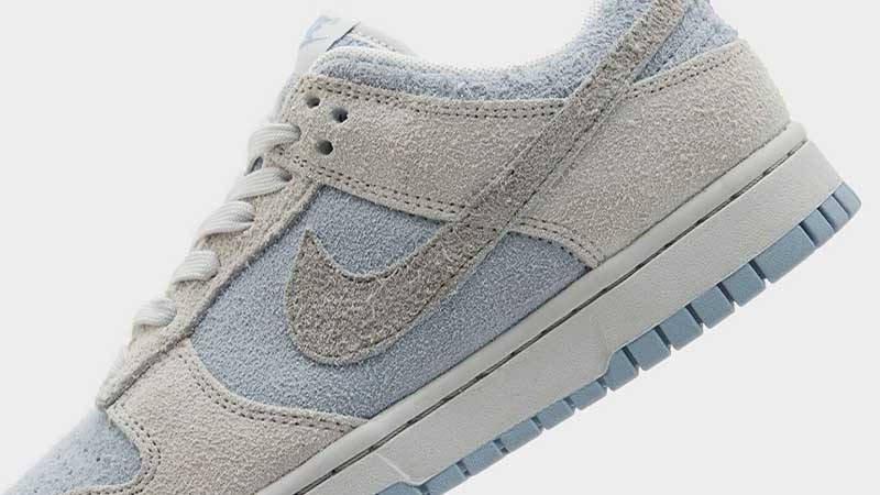 Nike Dunk Low Grey Blue Hairy Suede Where To Buy
