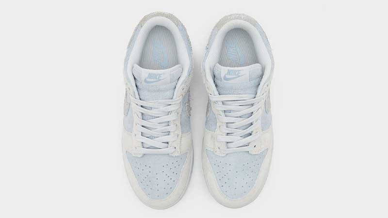 Nike Dunk Low Grey Blue Hairy Suede Middle
