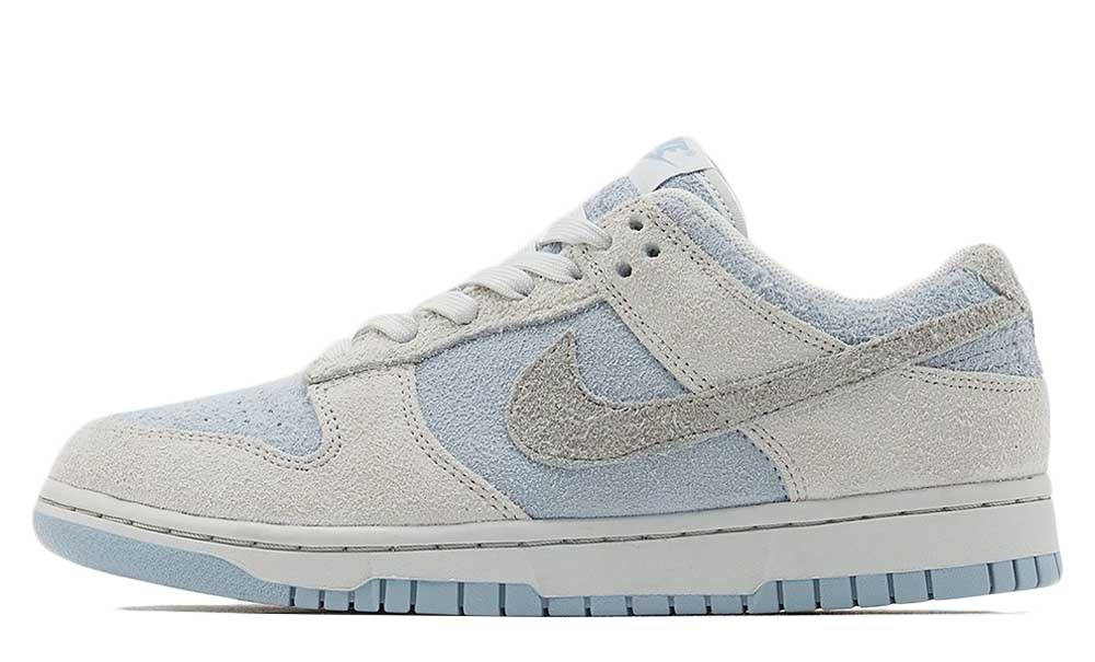 Nike Dunk Low Grey Blue Hairy Suede