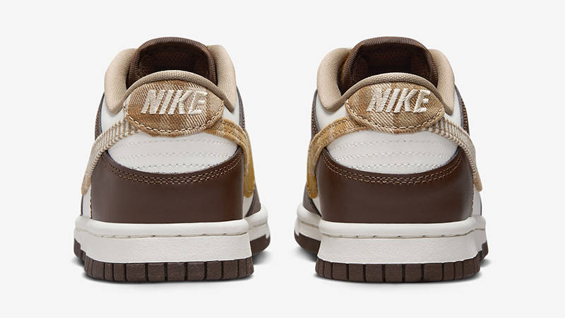 Nike Dunk Low GS Brown Plaid FV3653-191 Back