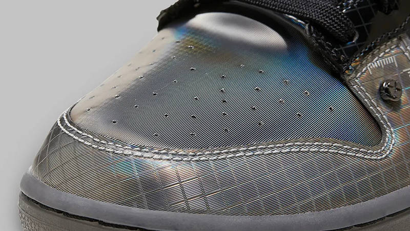 Nike Dunk Low Hyperflat Black Grey Detail
