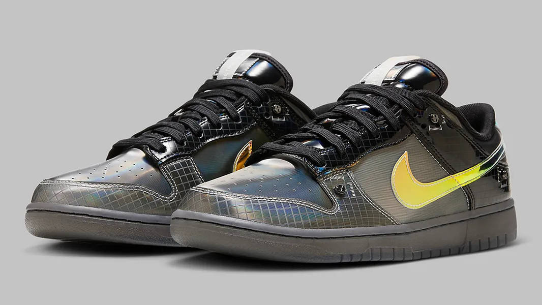 Nike Dunk Low Hyperflat Black Grey Side