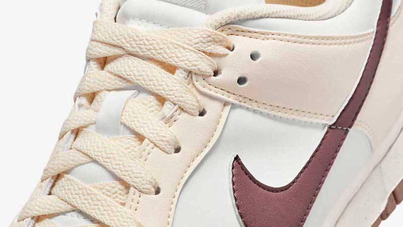 Nike Dunk Low Next Nature Coconut Milk Smokey Mauve Closeup