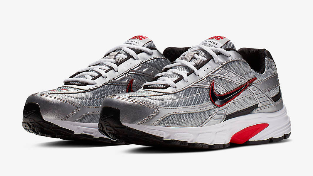 Nike Initiator Metallic Silver White Black 394055-001 Side