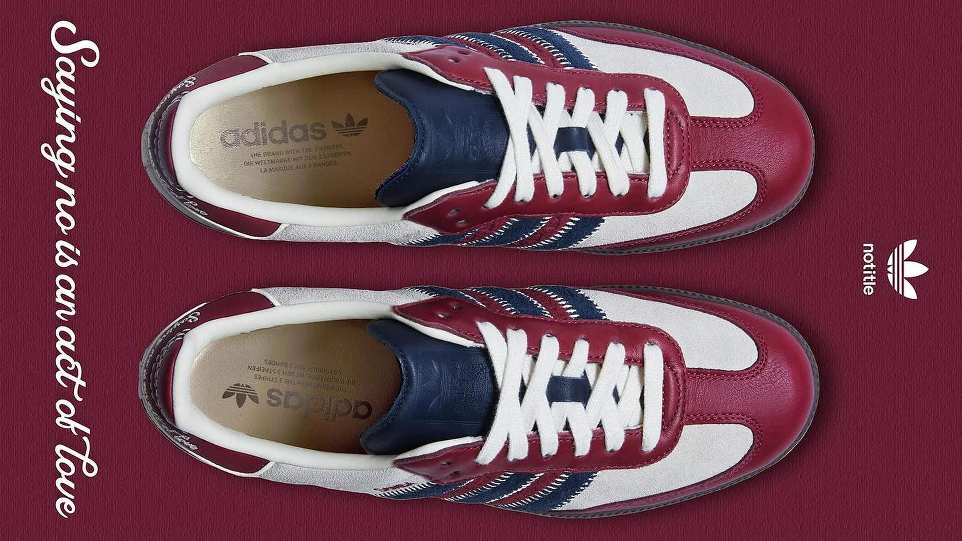 notitle x adidas Samba Red