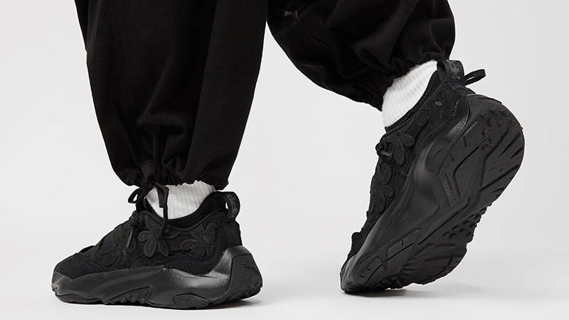 Perks and Mini x PUMA Plexus Black 394647-01 on feet