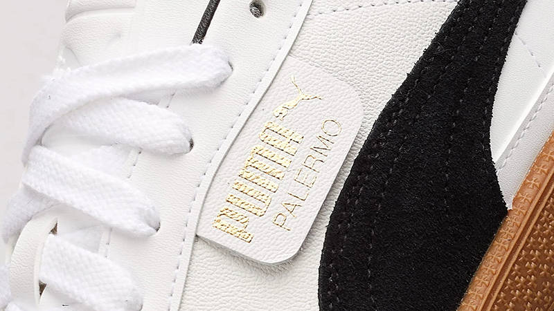 PUMA Palermo White Black 396464-01 Detail