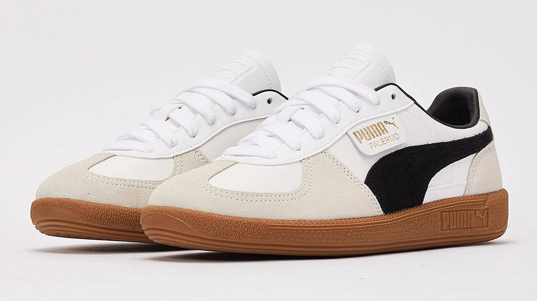 PUMA Palermo White Black 396464-01 Side