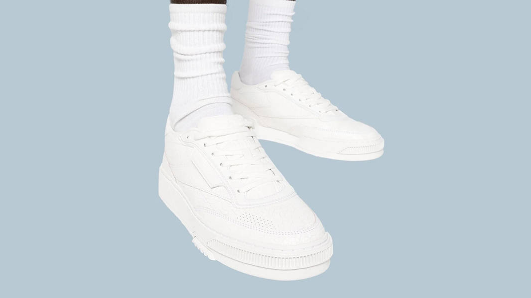Reebok Club C LTD Cracked White RMIA04DC99LEA0060100 on feet
