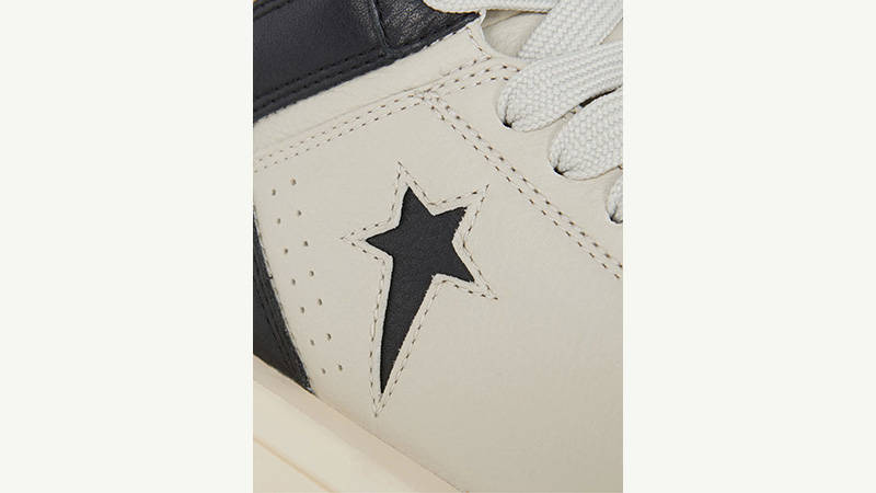Rick Owens x Converse TURBOWPN High Oyster Black logo