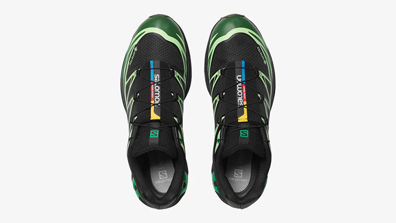 Salomon XT-6 Gore-Tex Black Eden Green L47292100 Top