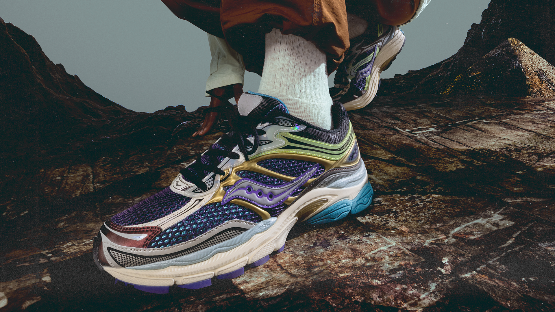 The Saucony ProGrid Omni 9 "Crystal Cave" Features Iridescent Uppers
