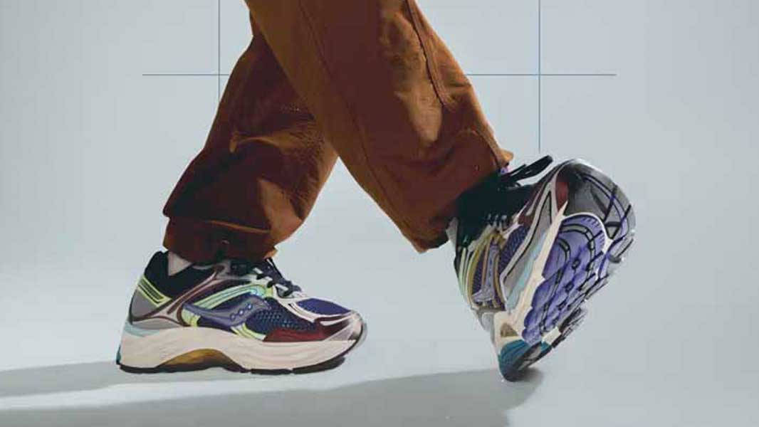 Saucony ProGrid Omni 9 Crystal Cave On Foot