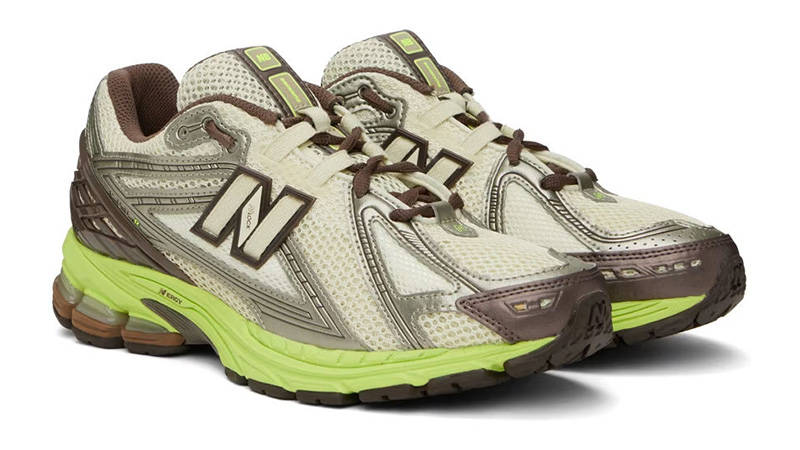 SSENSE x New Balance 1906R Cream Brown Volt front
