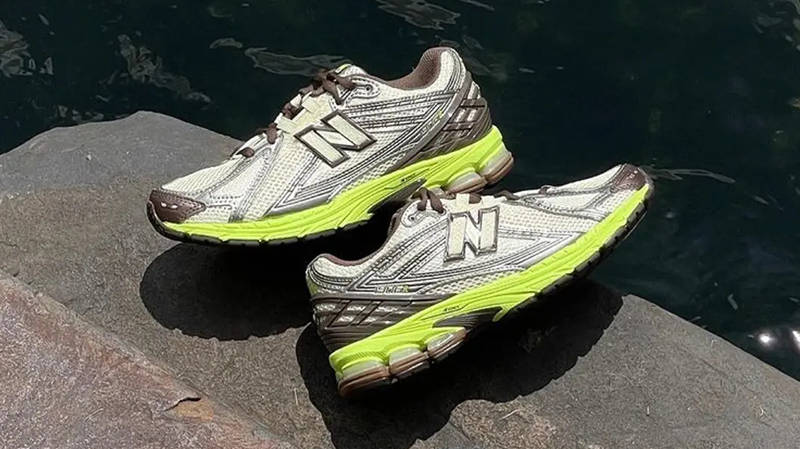 SSENSE x New Balance 1906R Cream Brown Volt Side 2